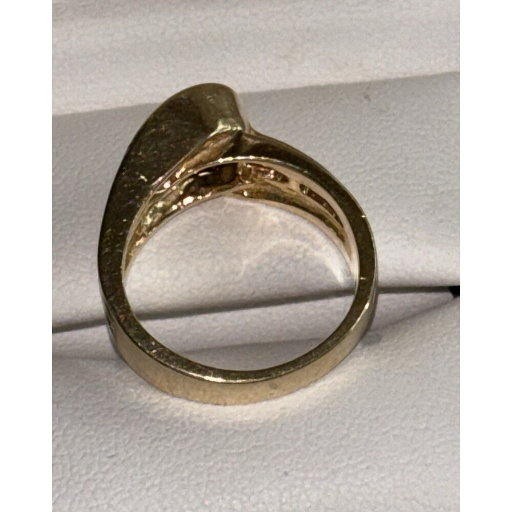 14k Green Tourmaline And Diamond Ring Size 5.75 - Picture 7 of 9
